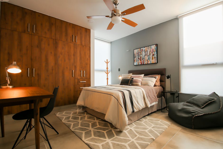 Comfortable bedroom setup for sleep health analysis